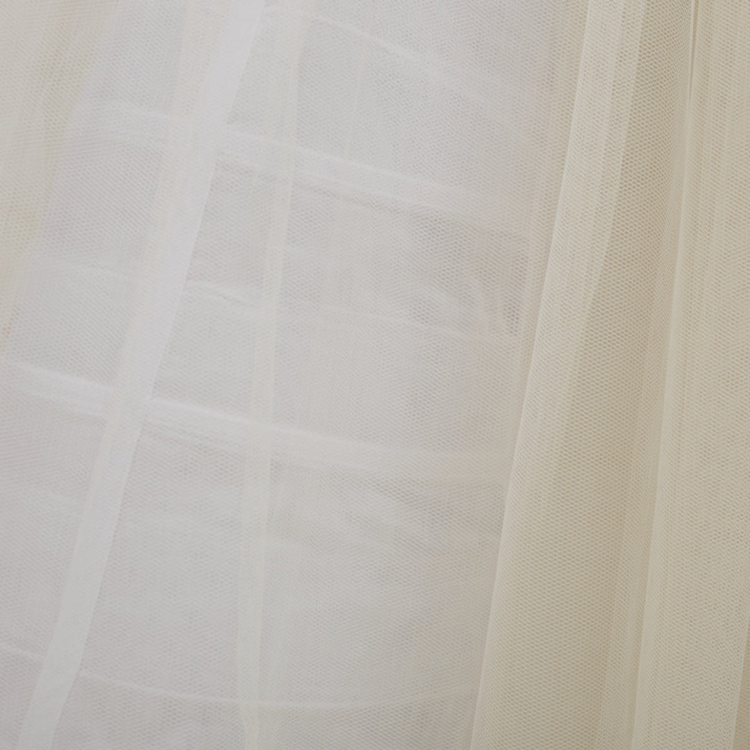 ALEXANDRE VAUTHIER cream white tulled caged crinoline full skirt