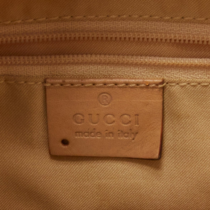 GUCCI Vintage yellow GG monogram canvas small hobo shoulder bag