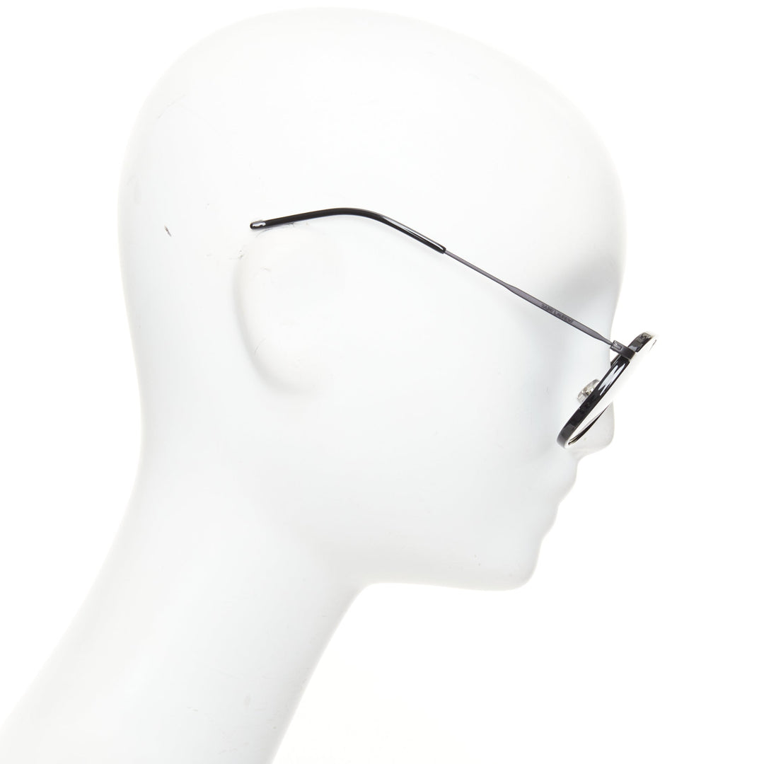SAINT LAURENT 2017 Classic 11 Rim 002 black metal smoke mirror sunglasses