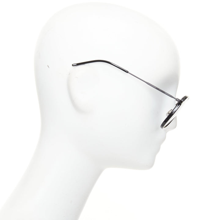 SAINT LAURENT 2017 Classic 11 Rim 002 black metal smoke mirror sunglasses