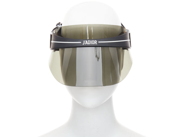 DIOR Diorclub1 black grey J'adior logo visor sunglasses hat