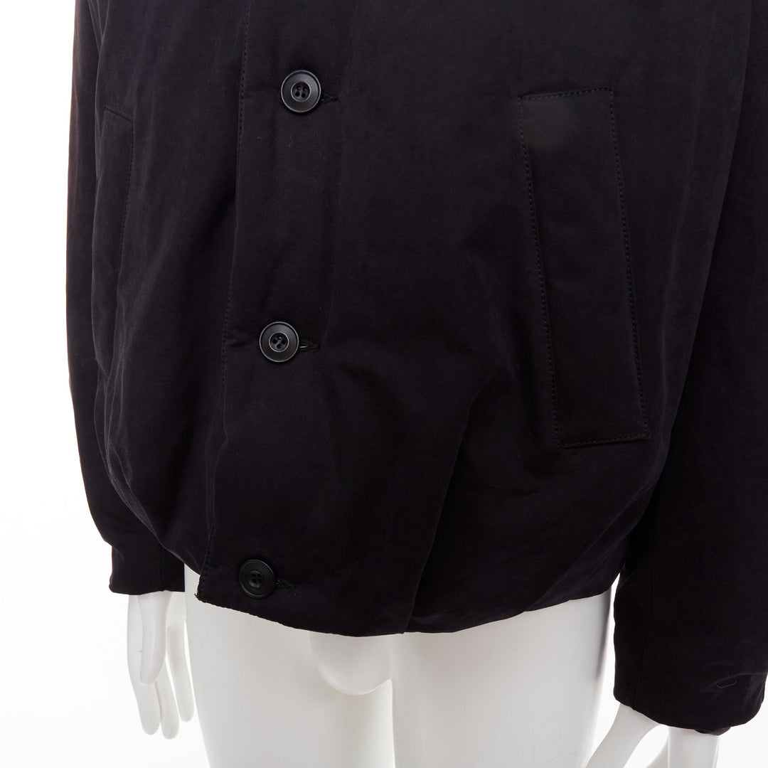 COOR Korea Minimal Cara black cotton blend duck down feather puffer jacket M