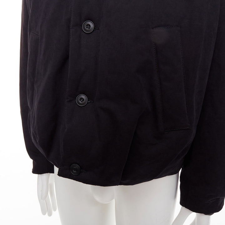 COOR Korea Minimal Cara black cotton blend duck down feather puffer jacket M