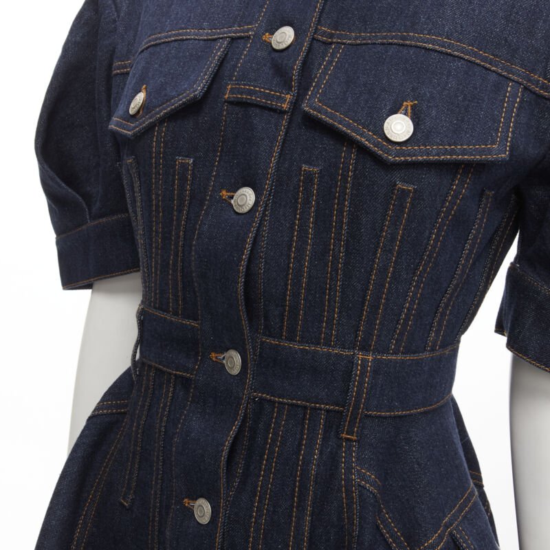 Alexander McQueen by Sarah Burton - Blue Women Party/Cocktail Dress | JHROP Preloved Luxury Alexander McQueen by Sarah Burton - Blue Women Party/Cocktail Dress | JHROP Preloved Luxury