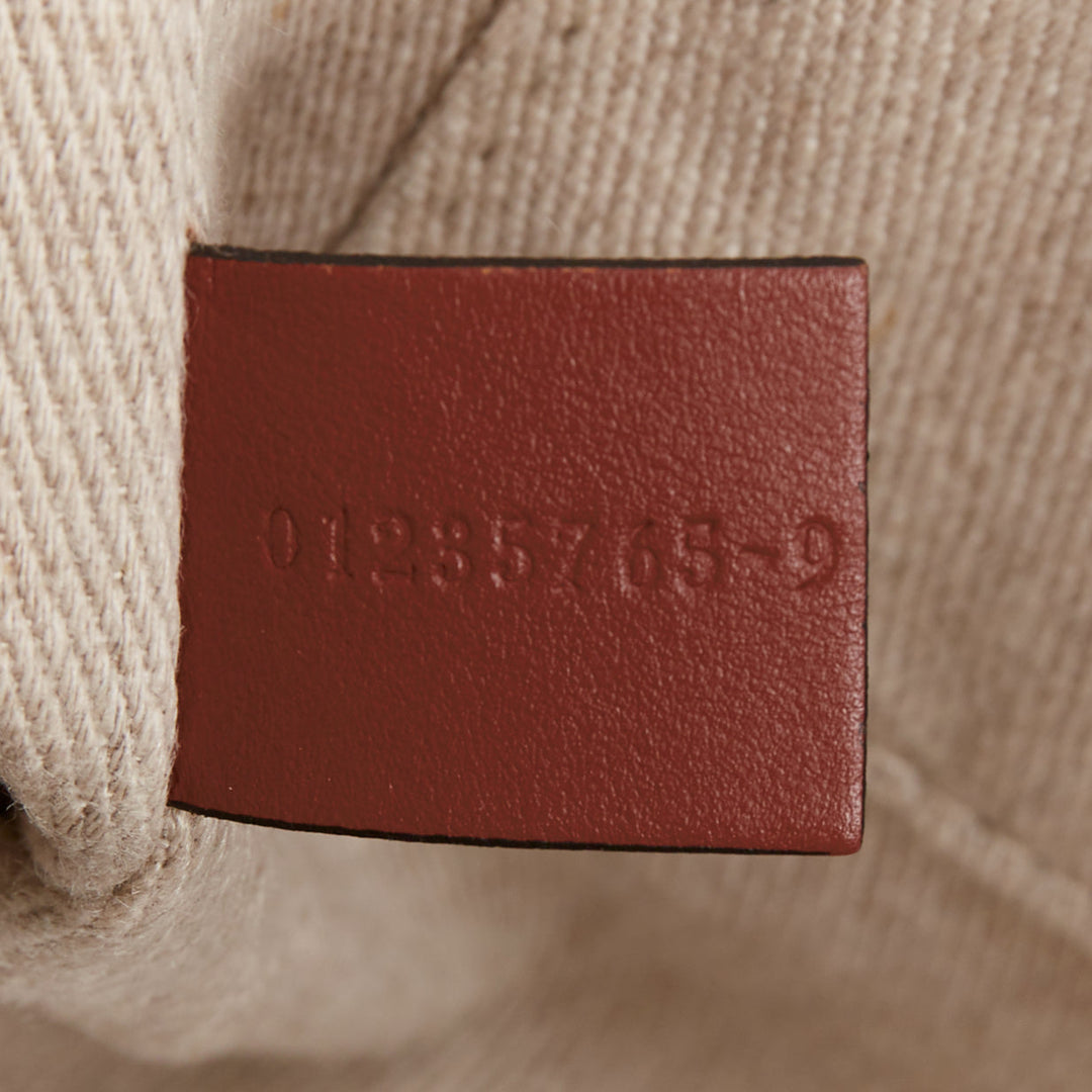 rare CHLOE My Melody Sanrio Woody beige canvas cream red leather patch tote bag