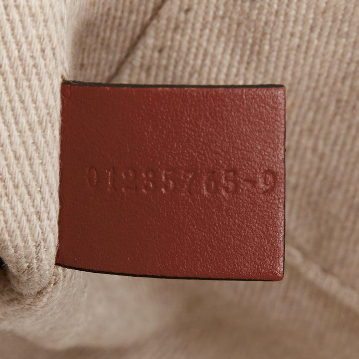 rare CHLOE My Melody Sanrio Woody beige canvas cream red leather patch tote bag