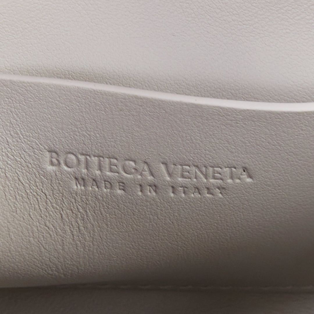 BOTTEGA VENETA 2024 Concert Pouch grey suede strass intrecciato woven bag