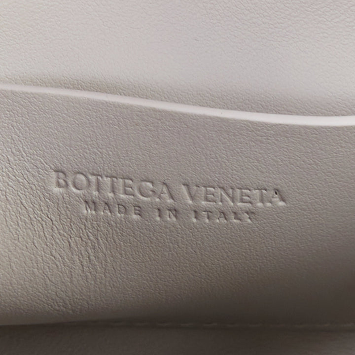 BOTTEGA VENETA 2024 Concert Pouch grey suede strass intrecciato woven bag