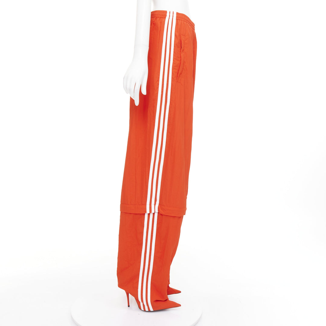 rare BALENCIAGA ADIDAS Demna 2022 Runway Pantashoe Jogginghose red heels EU38