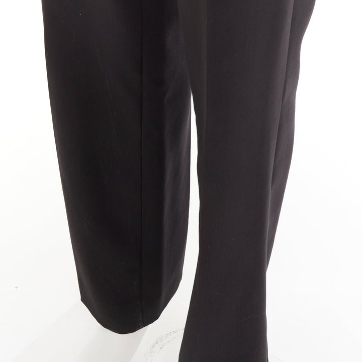ALEXANDRE VAUTHIER COUTURE SS2025 Runway black high waist straight trouser pants