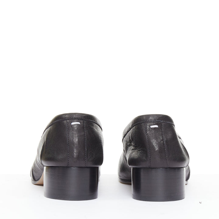 MAISON MARGIELA 2024 Tabi Ballerina 30mm black split toe cylinder heel pump EU39