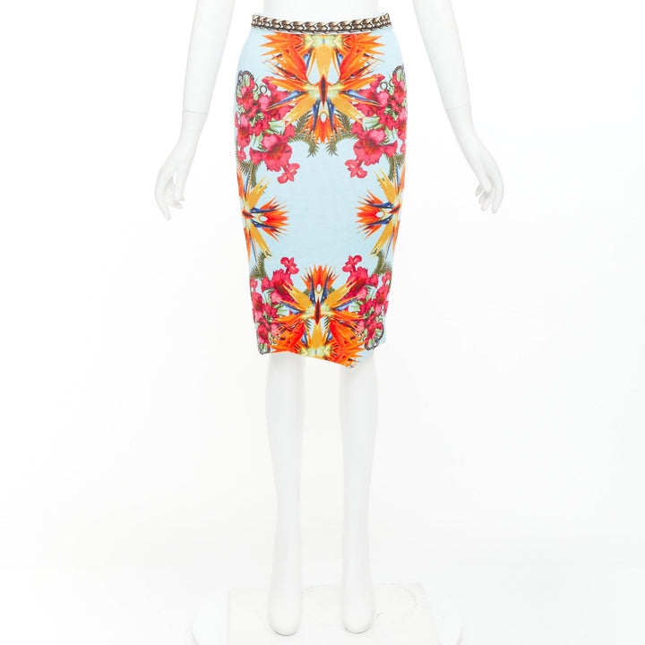 GIVENCHY Riccardo Tisci 2012 Birds of Paradise boucle tweed pencil skirt