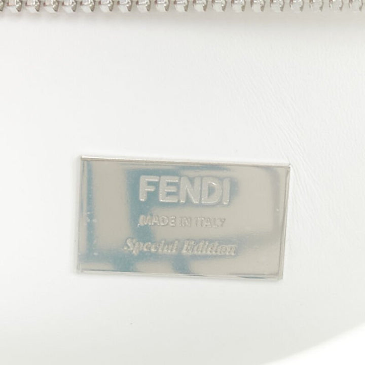 rare FENDI 2019 Limited Peekaboo FF Zucca clear PVC monogram perspex handle bag