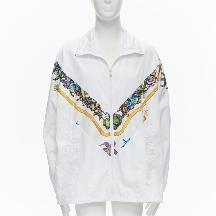 VERSACE 2021 Tresor De La Mer Runway white starfish track jacket IT54 2XL