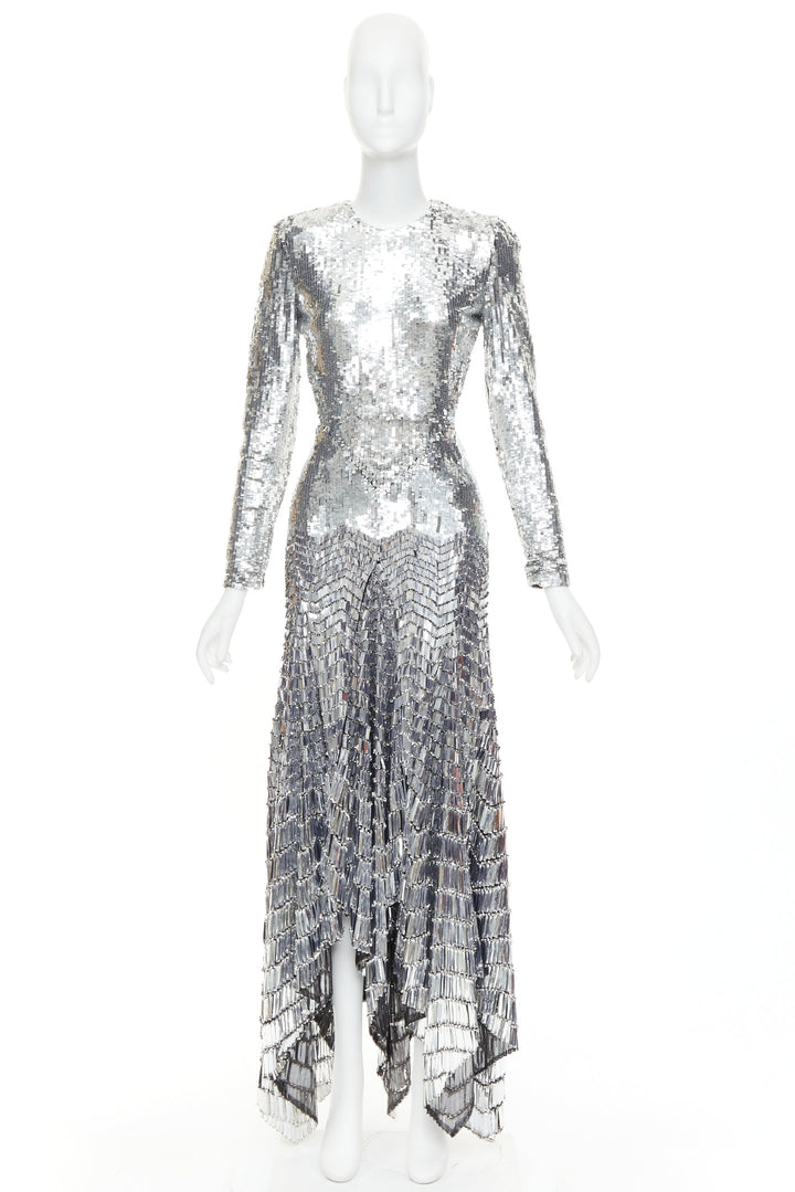 rare ALEXANDRE VAUTHIER COUTURE SS2022 Runway Lesage gradient paillette gown