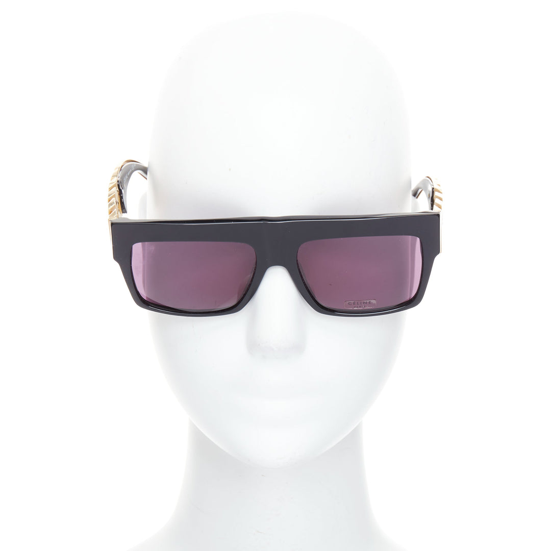 rare CELINE Phoebe Philo Runway CL41019S gold chunky chain metal sunglasses