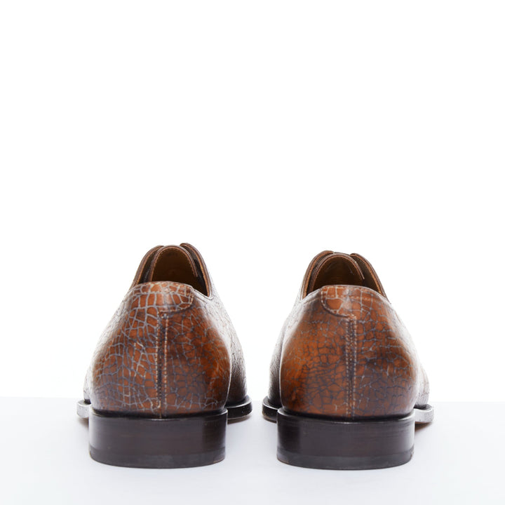 Male mannequin wearing Berluti Brown Leather Men Loafer in Size UK7 | Available at JHROP