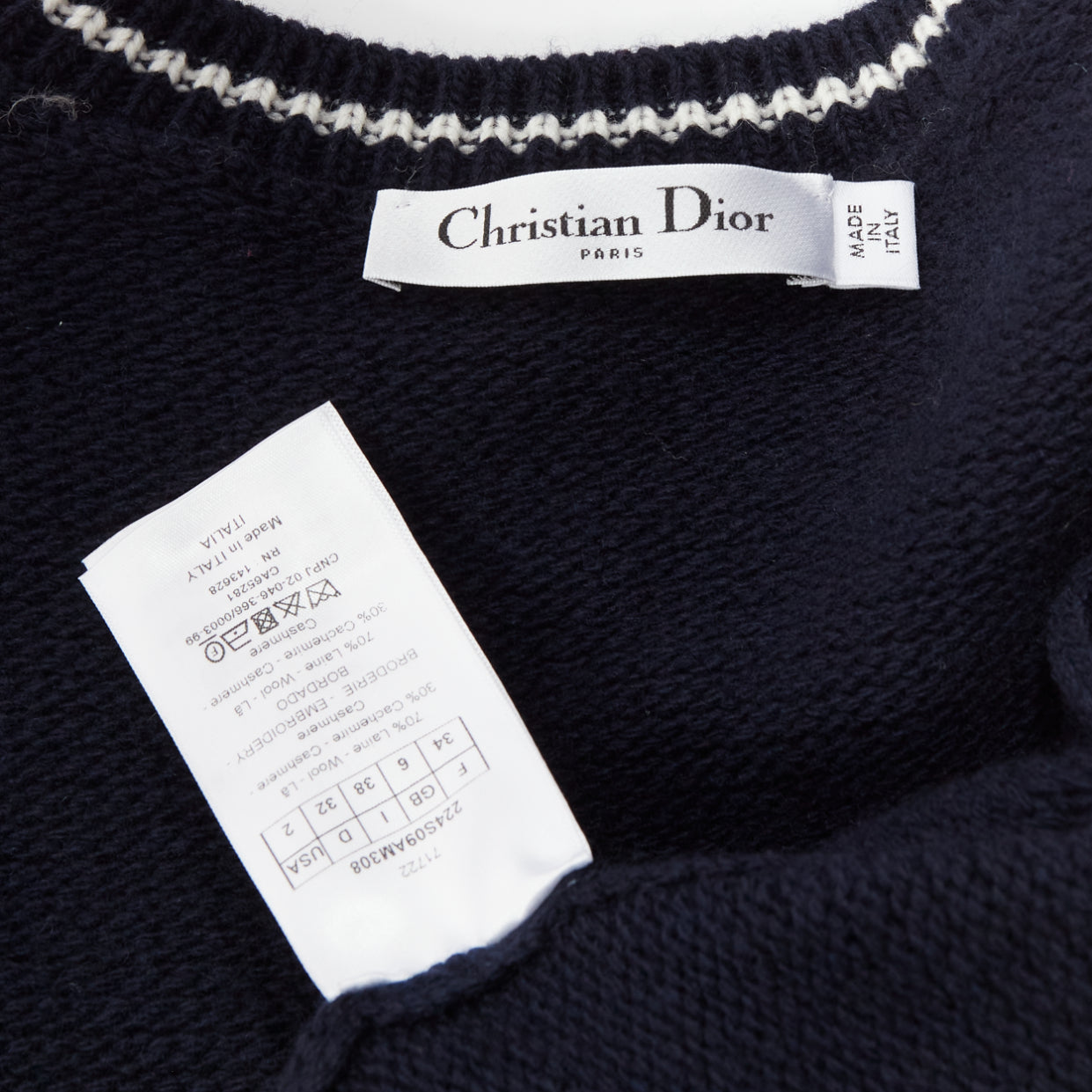 DIOR ニットxxs Dior ディオール トップス セーター ニット レディース34