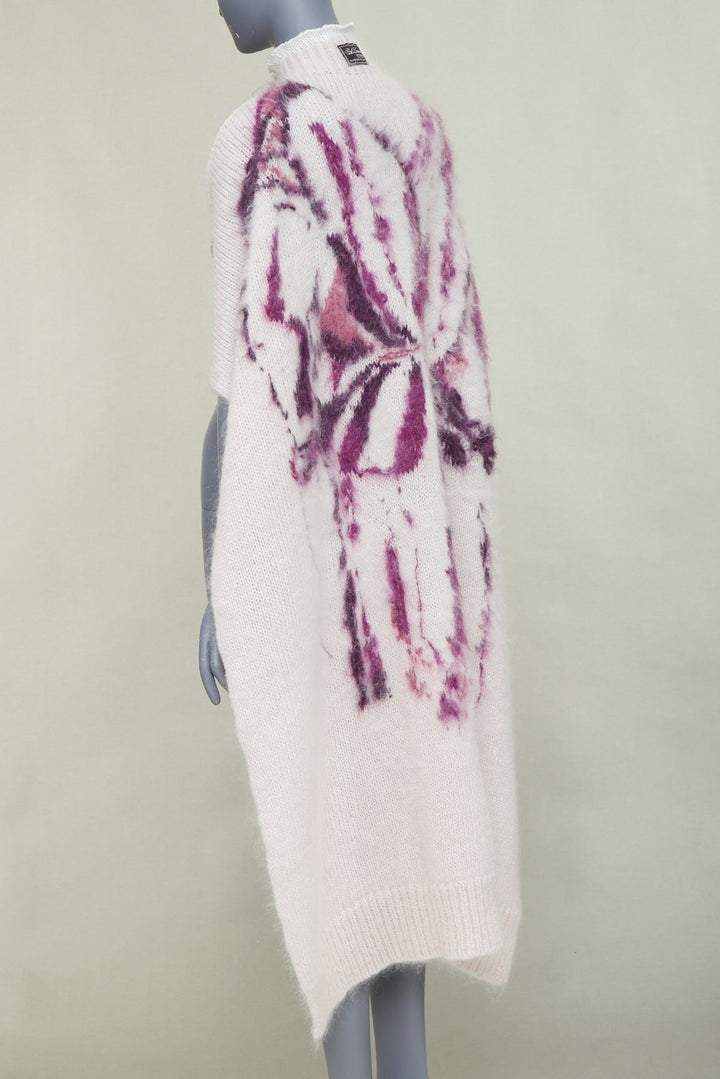 rare RAF SIMONS 2022 Philippe Vandenberg Hand Embroidered Painting Cape scarf