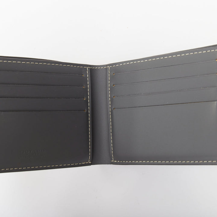 GOYARD Victoire grey Goyardine coated canvas monogram bifold credit card wallet
