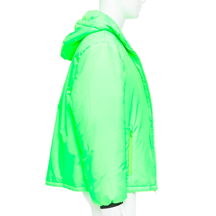 PRADA 2018 Linea Rossa Primaloft neon green puffer jacket S ASAP Rocky
