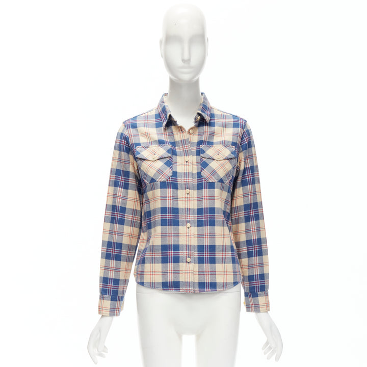 Female mannequin wearing Visvim Blue Cotton Women Top in Size  0 | Available at JHROP