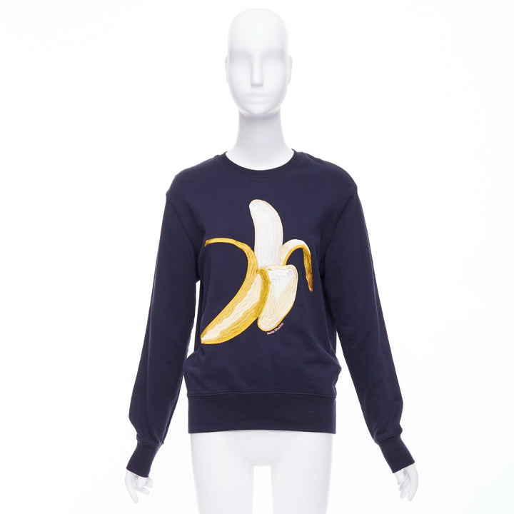 Female mannequin wearing Acne Studios 10 CORSO COMO Navy Feels like cotton Women Sweater in Size  S | Available at JHROP