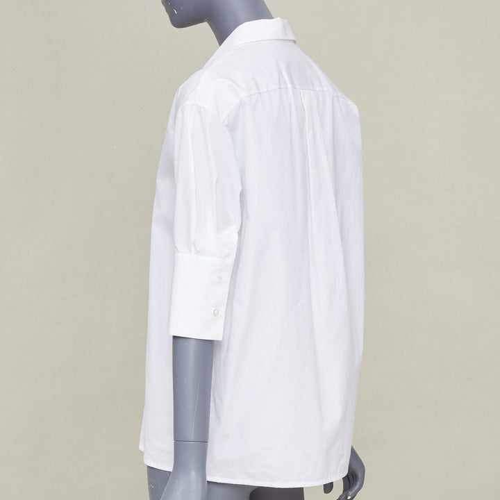 JIL SANDER 2020 7 Days Friday Optic White Poplin tailored shirt FR32 XXS