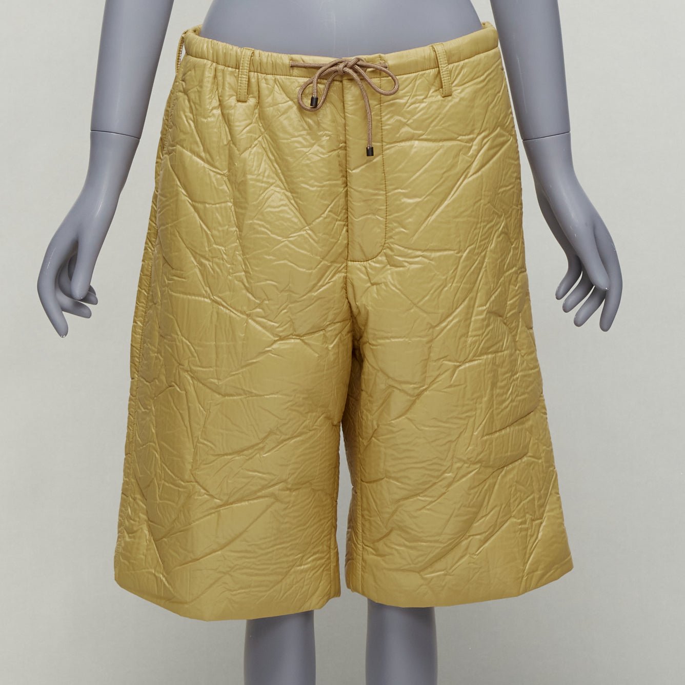 100% Authenticity Guaranteed Dries Van Noten Khaki Polyester Pants ...