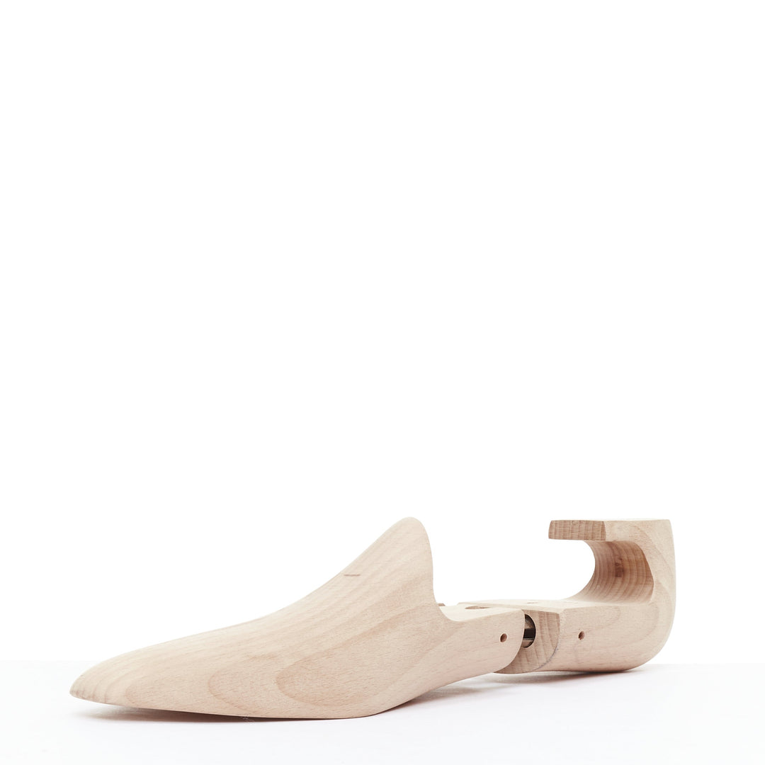 CORTHAY beige wooden logo shoe tree pair UK8 EU42