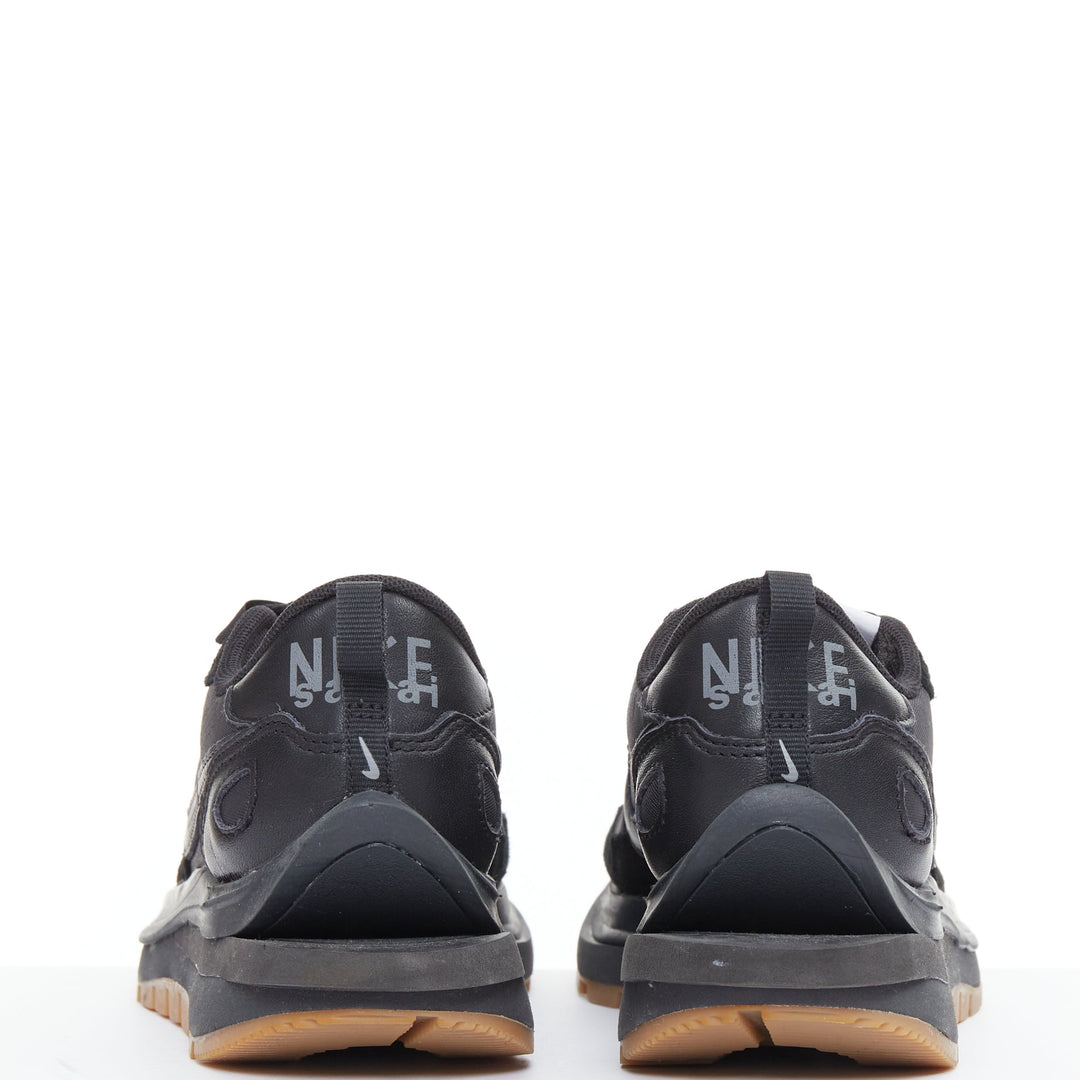 NIKE SACAI VaporWaffle black gum beige deconstructed sneakers US3.5 EU35.5