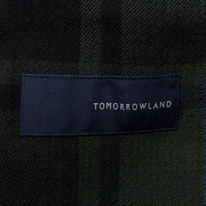 TOMORROWLAND black red green tartan degrade wool blazer jacket IT46 S