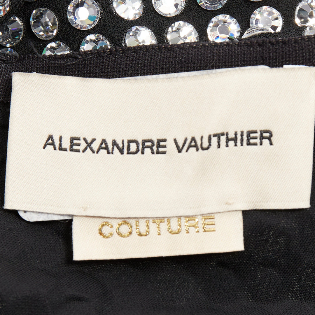 rare ALEXANDRE VAUTHIER COUTURE SS2021 Runway silver crystal scoop neck jumpsuit
