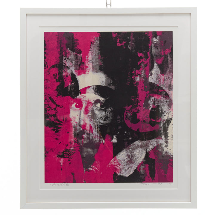 TAKASHI MURAKAMI VIRGIL ABLOH Glance Past The Future 2018 3/300 White Framed