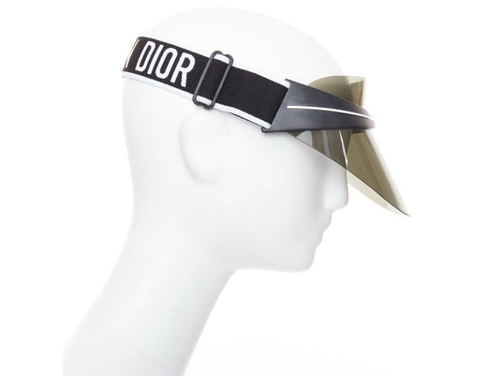 DIOR Diorclub1 black grey J'adior logo visor sunglasses hat