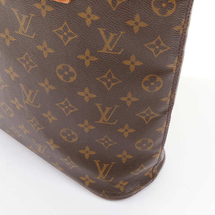 LOUIS VUITTON 2002 Vavin GM brown monogram canvas top handle shopping tote bag