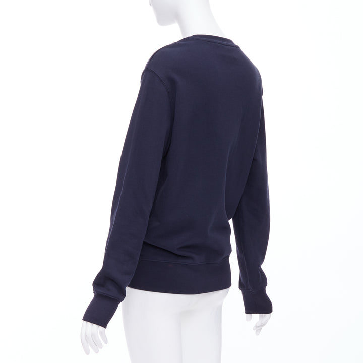 Female mannequin wearing Acne Studios 10 CORSO COMO Navy Feels like cotton Women Sweater in Size  S | Available at JHROP