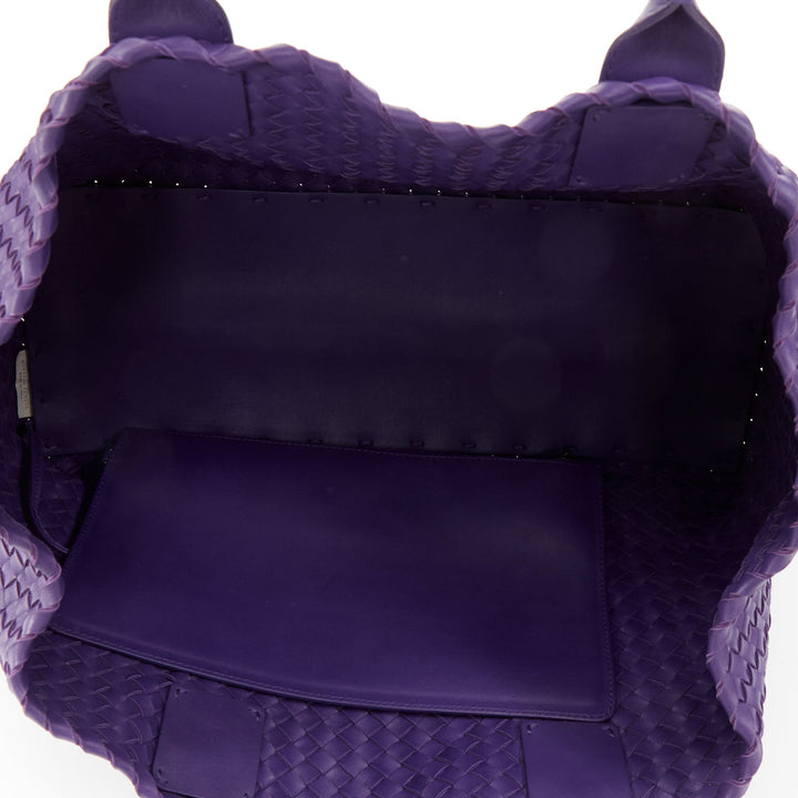 BOTTEGA VENETA 2009 Cabat Medium purple Intrecciato nappa leather tote bag