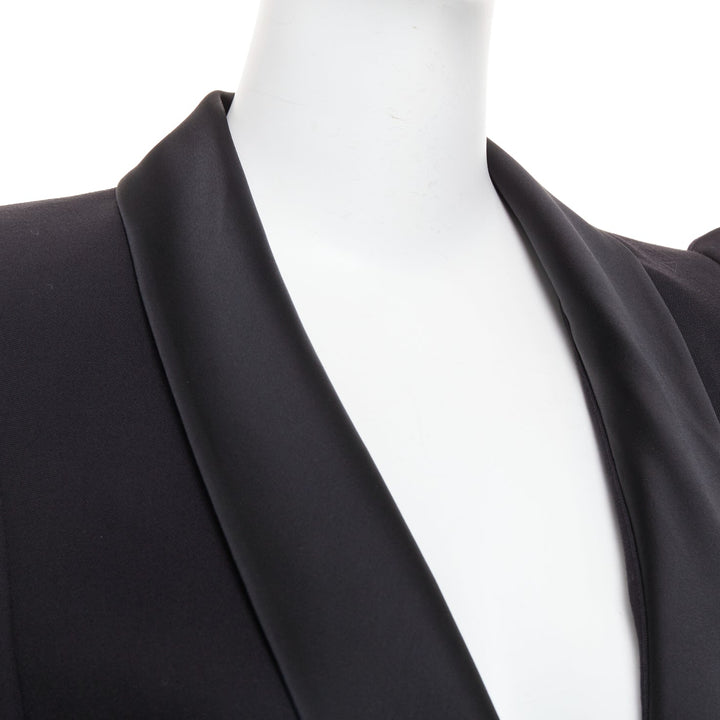 ALEXANDRE VAUTHIER COUTURE S2018 Runway black pagoda shoulder blazer dress FR36
