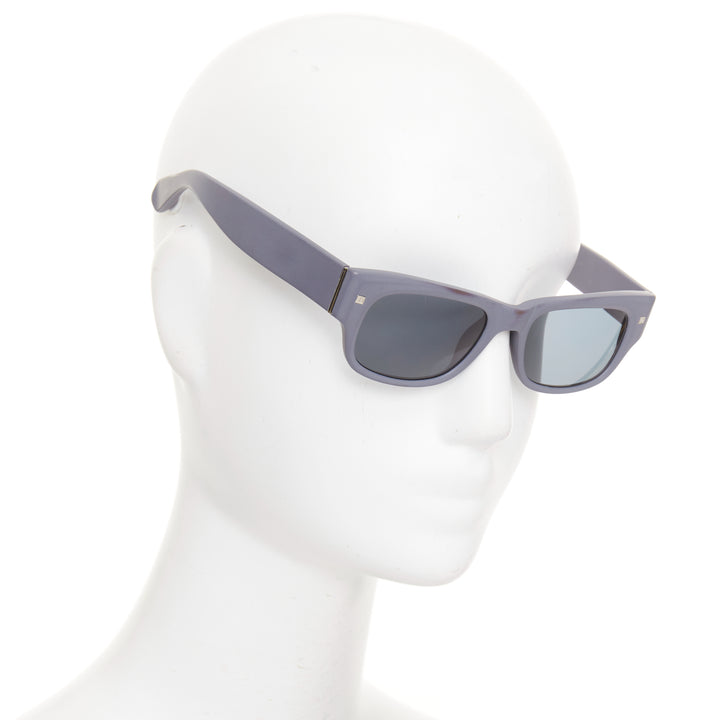 LINDA FARROW LUXE LFL-24-3 matte grey acetate silver grey lenses sunglasses