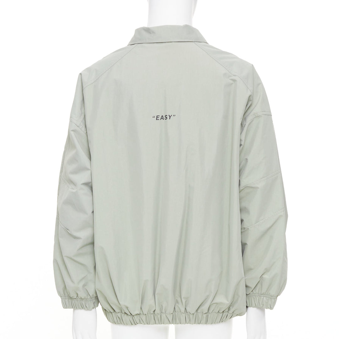 SPECIAL GUEST Easy Wide Anorak Jacket 3L gray waterproof zip utility pullover L