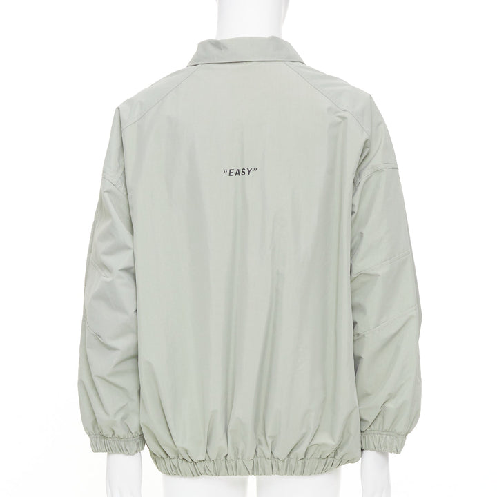 SPECIAL GUEST Easy Wide Anorak Jacket 3L gray waterproof zip utility pullover L