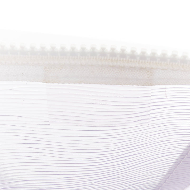 LOUIS VUITTON Virgil Abloh 2019 Keepall Bandouliere 50 white epi PVC travel bag