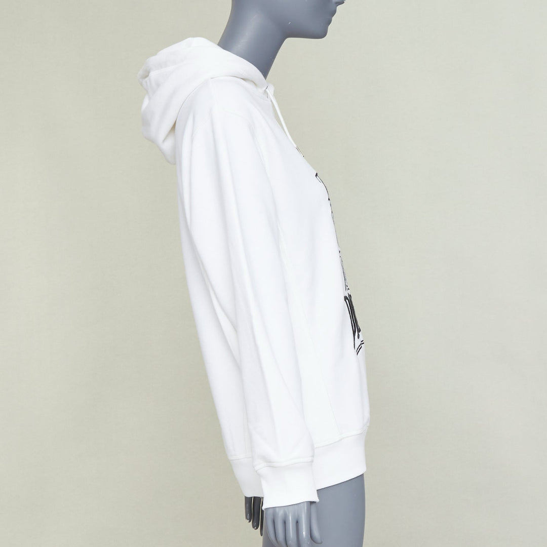 DIOR HOMME Shawn Stussy 2020 Runway Shock The World logo embroidered hoodie XXS