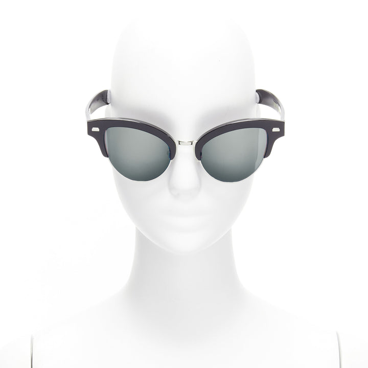 GENTLE MONSTER Pushbutton No.2 Inflexible J01 black cat eye sunglasses