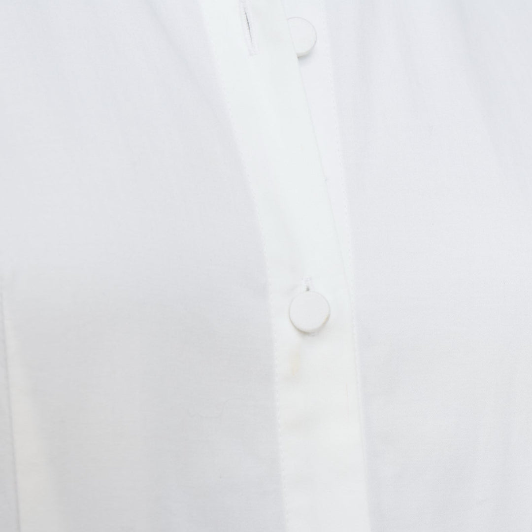 CO COLLECTIONS Essentials white cotton poplin belted asymmetric shirt dress XS