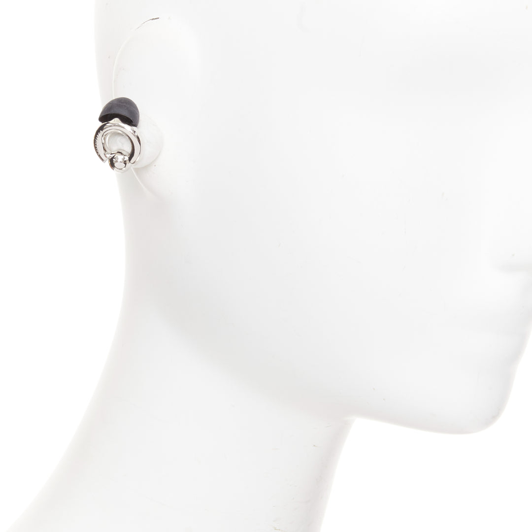 BALENCIAGA Demna 2024 Berlin Ball Ear Jewls silver brass earplug earrings Pair