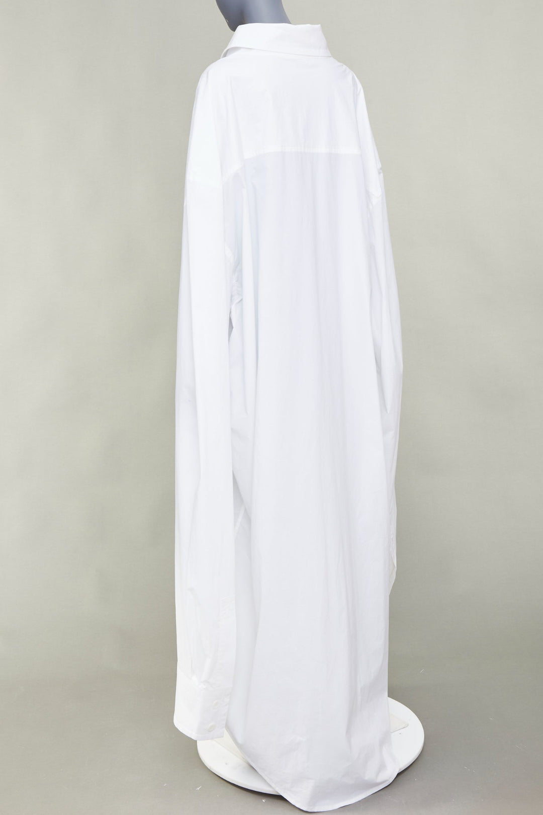 MOSCHINO Couture! white cotton poplin oversized maxi shirt dress IT50