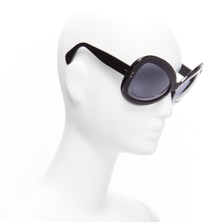 CUTLER AND GROSS M0812 black grey lens butterfly bug eye sunglasses