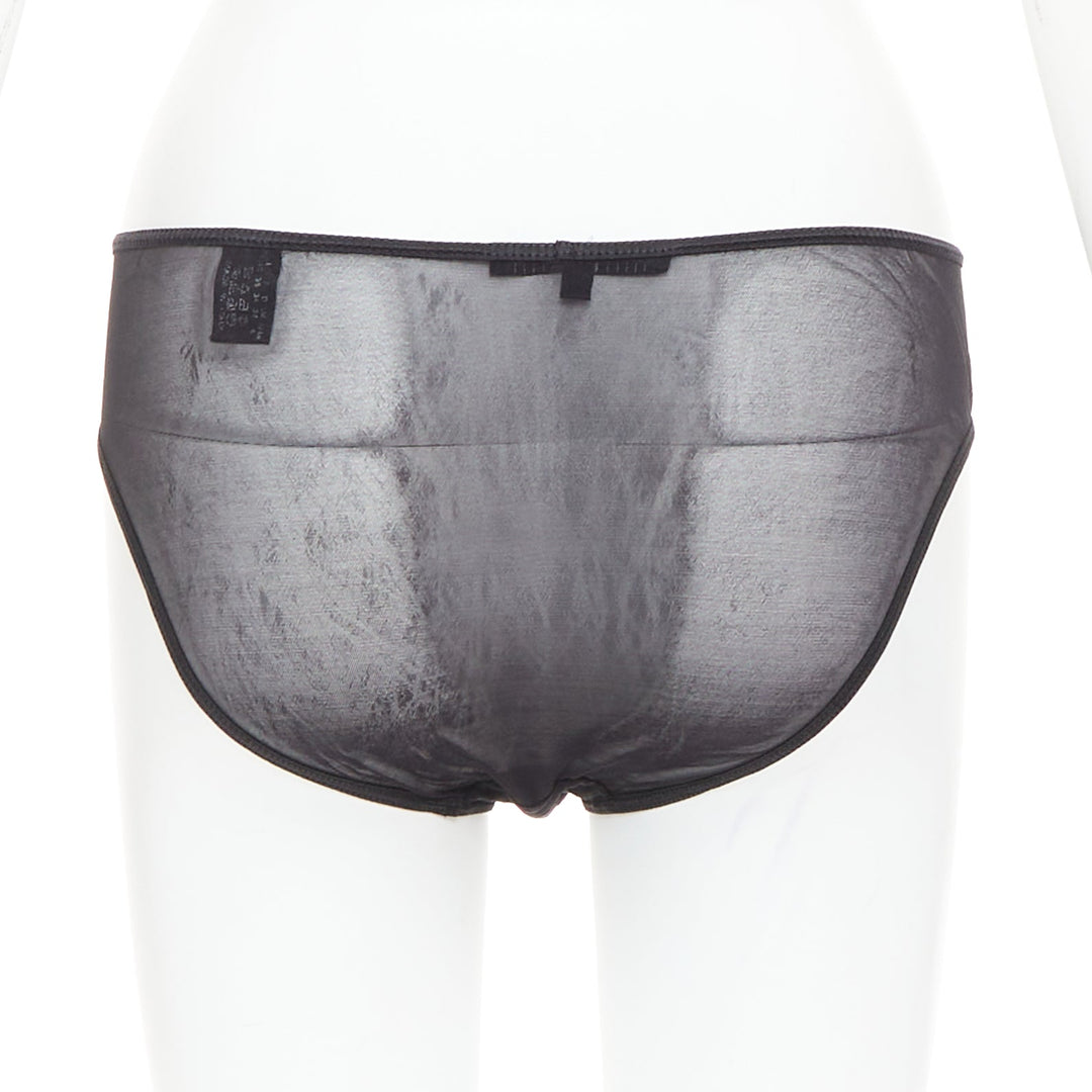 GUCCI Tom Ford Vintage crystal G logo sheer under bottom pants S